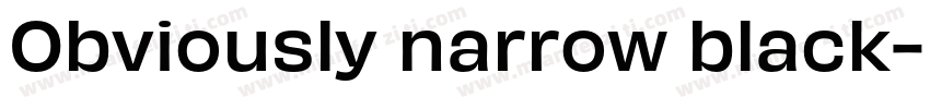 Obviously narrow black字体转换